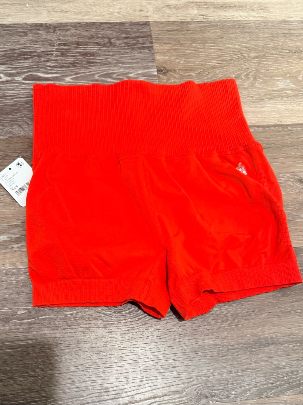 Free People Movement, Good Karma High Rise Shorts, Cherry Tomato, XS/S, NWT!! - Picture 5 of 8
